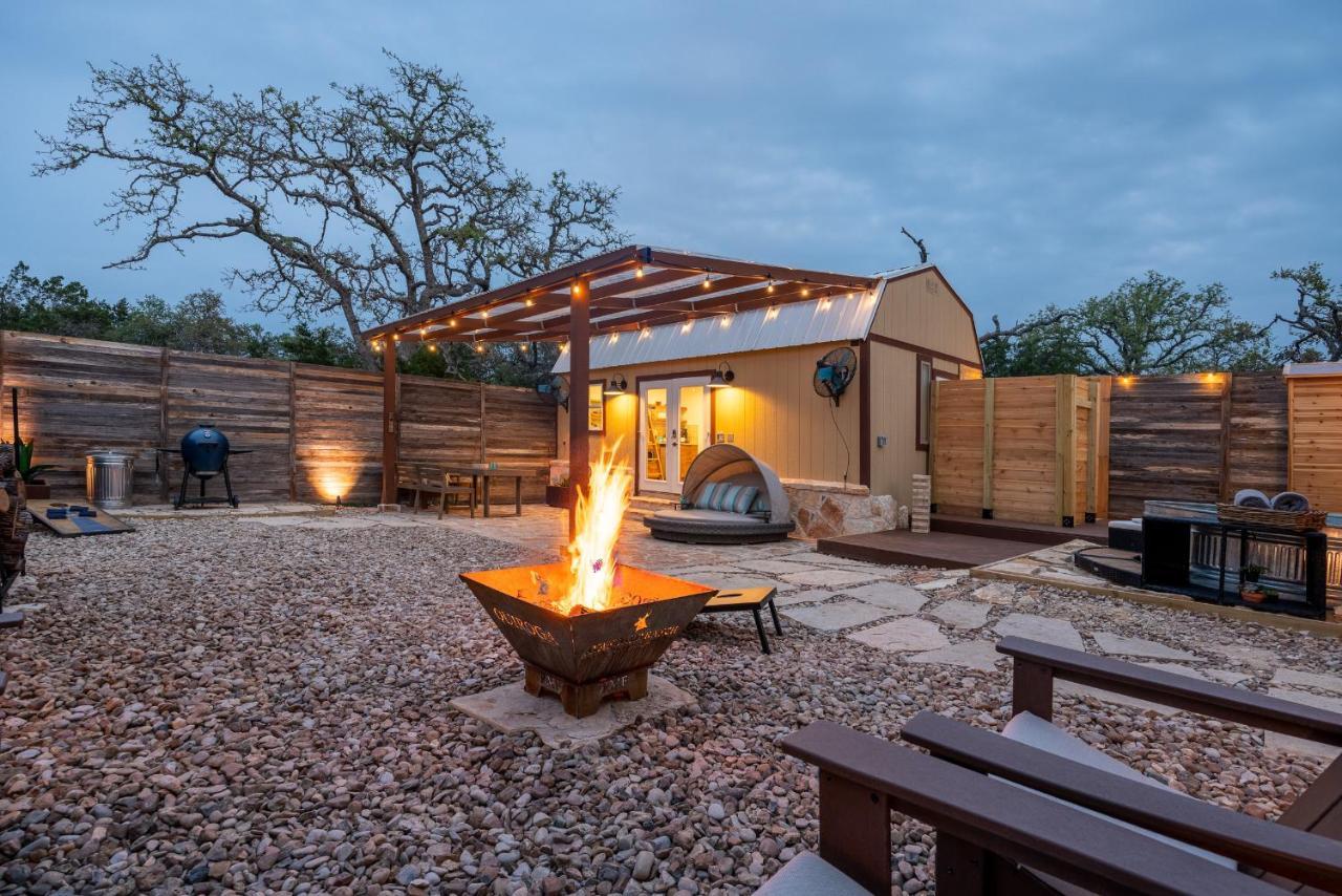 Romantic Tiny Luxury Retreat W Heated Pool, Sauna N Outdoor Shower In Wimberley 10 Acres Villa Dış mekan fotoğraf